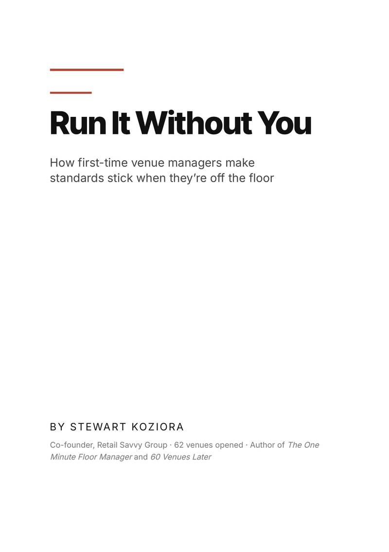 Run It Without You guide cover